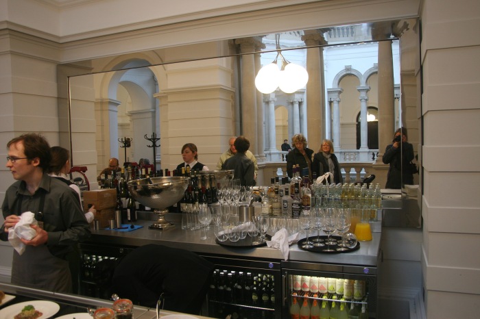 The bar in the new Members Room at Tate Britain