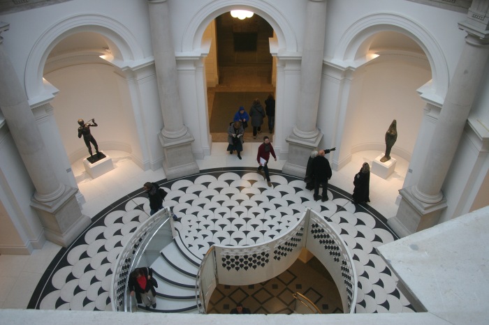 Art Meets Architecture in the space underneath the rotunda of New Tate Britain