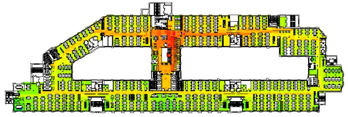 Figure 1: Dense open-plan office of a London-based media corporation